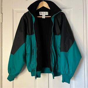 Vintage Columbia Teal and Black Jacket | medium